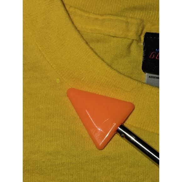 Vtg Mobile Suit Gundam Wing T Shirt Shenlong L Yellow Manga Japan Anime GundamW - Picture 9 of 9